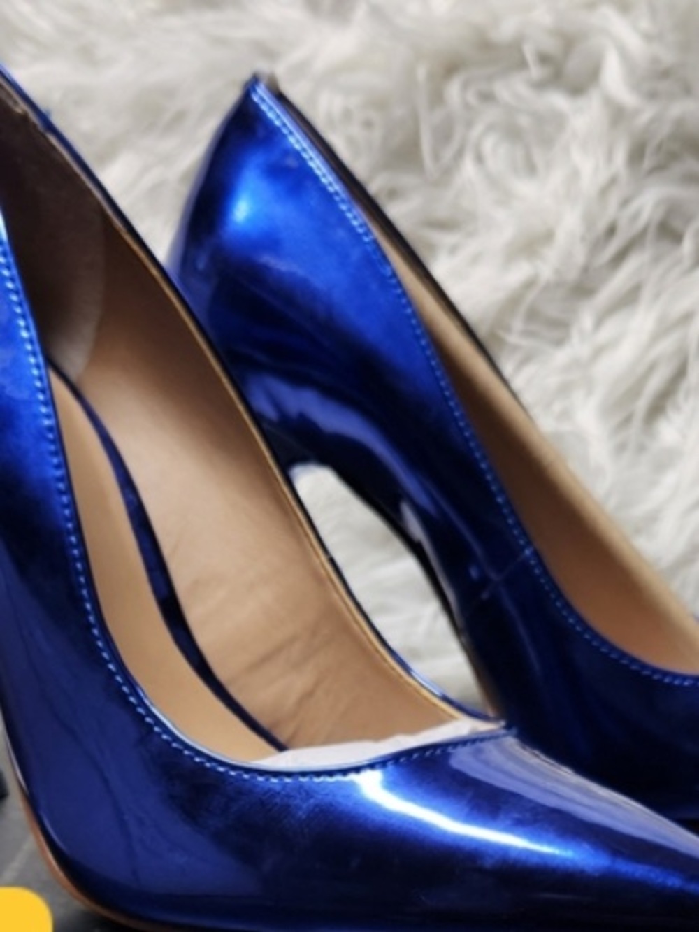 INC International Concepts Metallic Royal Blue Pointed Toe Stiletto Heels